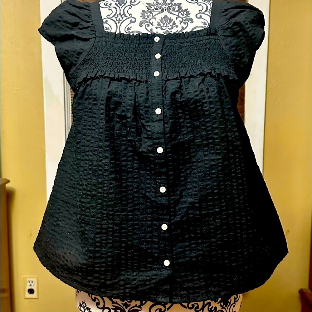 Old Navy womens cute black blouse